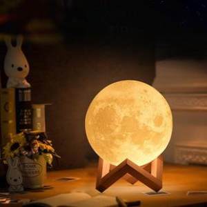 3D打印月球灯 浪漫氛围小夜灯
