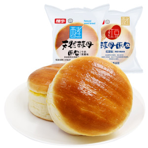 小编早餐推荐 桃李 酵母面包600g 大约8个 24.8元包邮