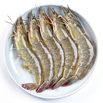 寰球渔市 厄瓜多尔进口白虾 50-60只 1800g/袋