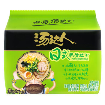 Uni-President 统一 汤达人 日式豚骨味方便面 五连包 660g