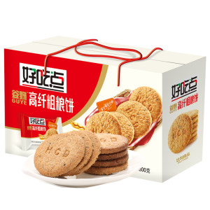 天猫超市 好吃点 高纤粗粮饼 800g 整箱装 拍5箱64.75元