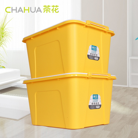 CHAHUA 茶花 2899 塑料收纳箱 68L*2个装