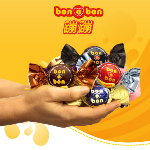 墨西哥进口 bonobon 蹦蹦 花生慕斯夹心巧克力 15g*30粒