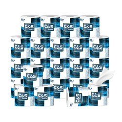 88VIP：C&S 洁柔 蓝面子系列 有芯卷纸 140克*3层*24卷 *3件