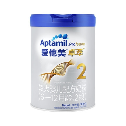88VIP：Aptamil 爱他美 白金版 婴幼儿奶粉 中文版 2段 900g