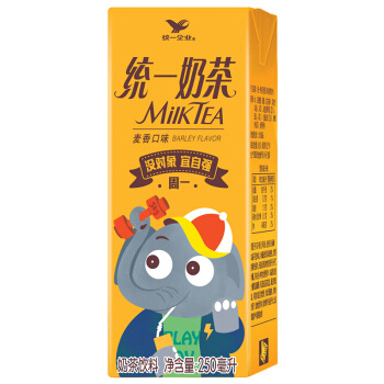 统一奶茶 麦香味 250ml*24盒 *2件