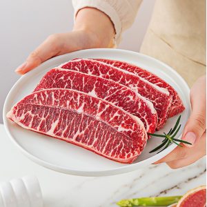 小牛凯西 谷饲200天 原切牛排1440g/10片 无腌制0添加