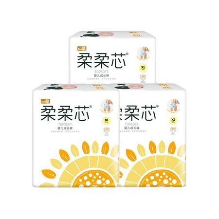 88VIP：FIVERAMS 五羊 柔柔婴儿成长裤 XL60片 *3件