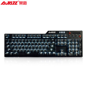 AJAZZ 黑爵 刺客Ⅱ AK35i 合金机械键盘 青轴 黑色 白光