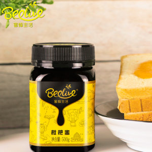 蜜蜂生活 云南石林高原纯正天然枇杷蜜 500g