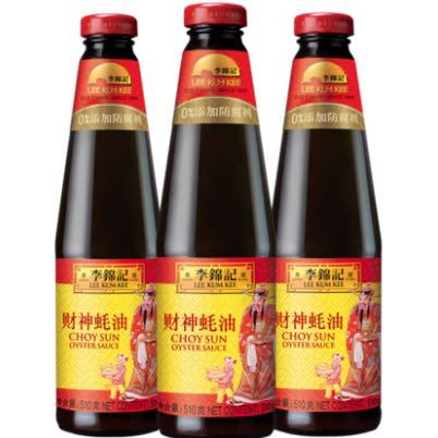 聚划算百亿补贴：LEE KUM KEE 李锦记 财神蚝油 510g*3