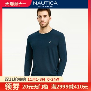 美国 诺帝卡 Nautica 弹力棉 男休闲居家T恤