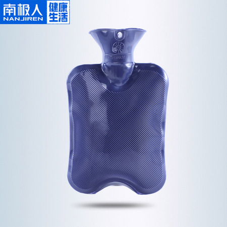 南极人 注水热水袋 紫色方格 1000ml