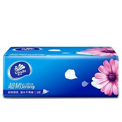 88VIP：维达 超韧系列 抽纸 3层120抽24包（153mm*195mm） *4件