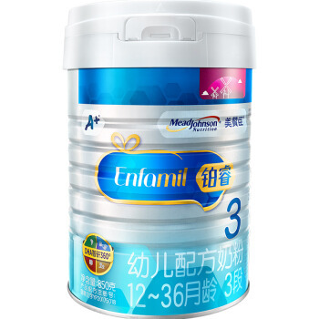 MeadJohnson Nutrition 美赞臣 铂睿 幼儿配方奶粉 3段 850g *3件