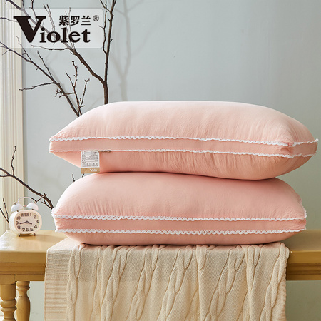Violet 紫罗兰 护颈枕芯羽 单边枕玉色 （一对装）