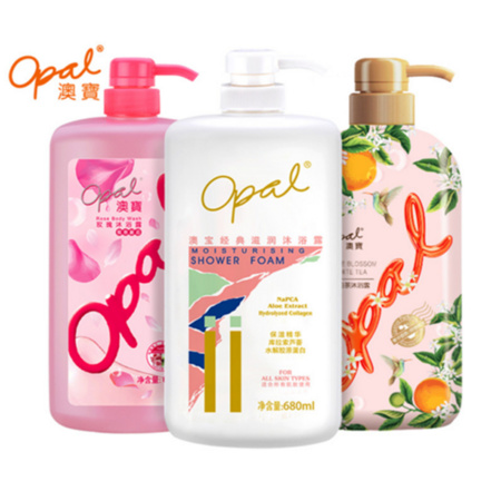 opal 澳宝 经典滋润沐浴露套装（经典680ml+玫瑰680ml+橙花500ml）