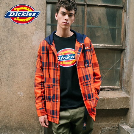 Dickies 帝客 DK008051 男士连帽长袖衬衫外套