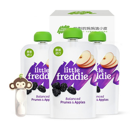 88VIP：LittleFreddie 小皮 西梅苹果泥 3袋组合装
