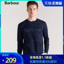 英国皇室御用品牌 Barbour 巴伯尔 男士纯棉针织卫衣 
