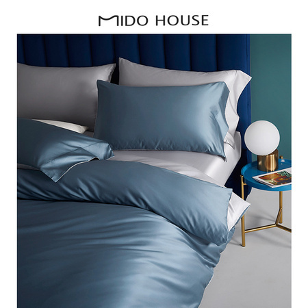 MIDO HOUSE 铭都家纺 100支长绒棉贡缎四件套 1.5m(床笠款)