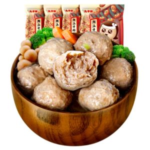 丸子妹 潮汕牛肉丸+牛筋丸 250g*4包 43.9元包邮