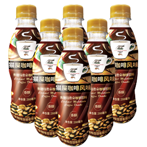 日本 KOPILUWAK COFFEE 野鼬咖啡 280ml*6瓶装