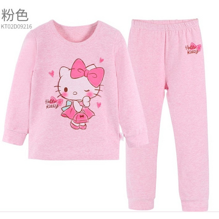 百亿补贴：HELLO KITTY 凯蒂猫 女童秋衣秋裤套装