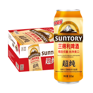 天猫超市 日本三得利 超纯啤酒 500ml*24听 53.52元包邮
