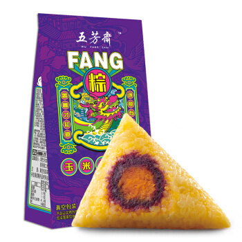 五芳斋 中华 嘉兴粽子特产 玉米薯薯粽 100g*2只 *21件
