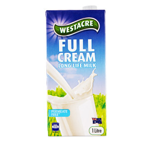 奥乐齐 澳洲进口 全脂牛奶 1L*6盒 整箱装