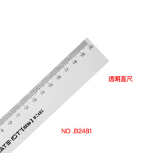 凑单品： MATE IST 欧标 B2481 透明尺子 20cm