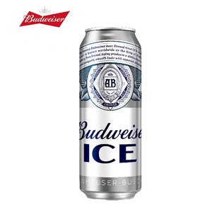 Budweiser/百威 冰啤啤酒 500ml*18听 整箱装 69元预售到手价