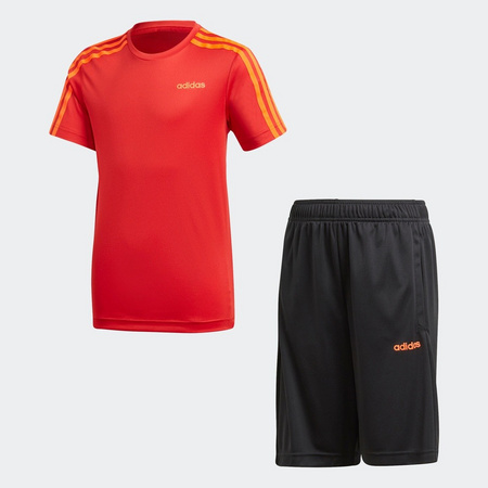 adidas 阿迪达斯 大童装训练短袖运动套装