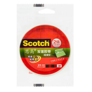 凑单品： 3M 胶带 思高 200C-6 双面强力粘贴棉纸胶带
