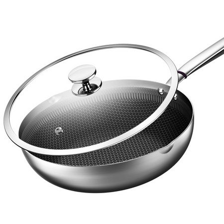 KBH 康巴赫 CZT30A1 不锈钢煎炒锅 30cm