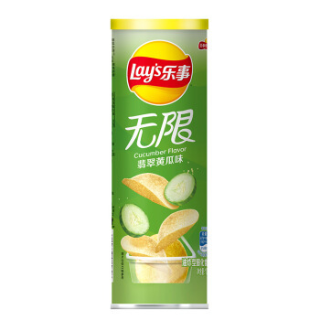 Lay’s 乐事 无限薯片 翡翠黄瓜味 104g *3件