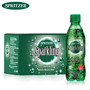 马来西亚国会用水 事必胜Spritzer 高端弱碱性 0糖0卡0脂气泡水 325ml*24瓶
