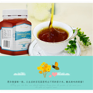 澳洲原装进口 Auhibee 澳碧 混合桉树蜂蜜/山龙眼蜂蜜 500克
