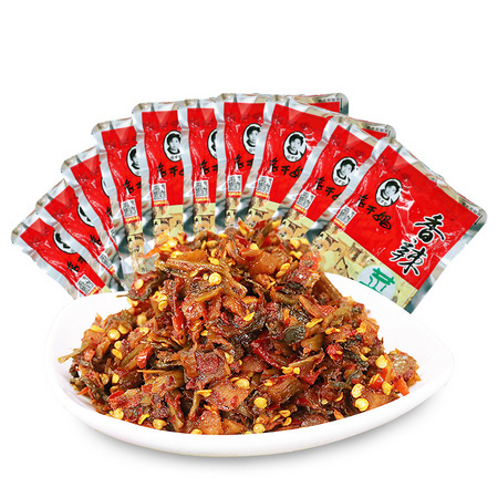 老干妈 香辣菜 辣椒拌饭 榨菜 咸菜 60g*10包