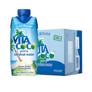 马来西亚进口 唯他可可 Vita Coco 椰子水 330ml*12瓶 0脂肪0胆固醇
