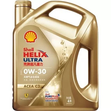 京东PLUS会员：途虎养车 汽车小保养套餐 Shell 壳牌 天然气全合成 0W-30 C3 5L+机滤+工时