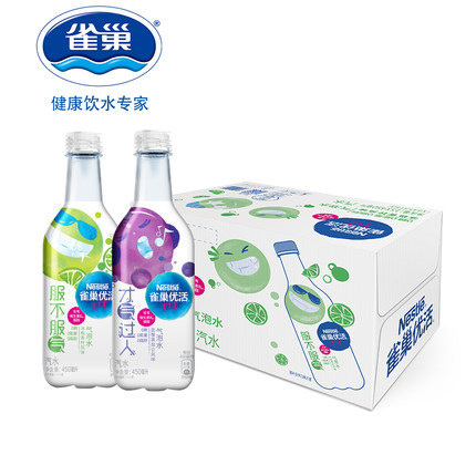 Nestlé 雀巢 优活 气泡水 450ml*15瓶
