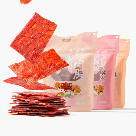 三只松鼠 猪肉脯自然片 150g
