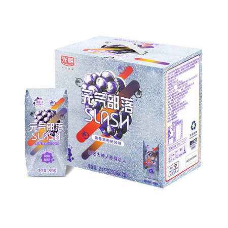 88VIP：Bright 光明 元气部落黑枸杞风味酸奶 200g*12盒 *3件