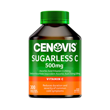 cenovis萃益维 维生素C 天然无糖VC咀嚼片 橘子味 300粒 *2件