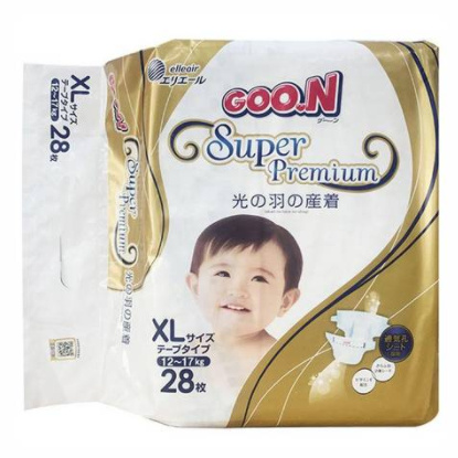 88VIP、再降价：GOO.N 大王 光羽 环贴式婴儿纸尿裤 L36片 *3件