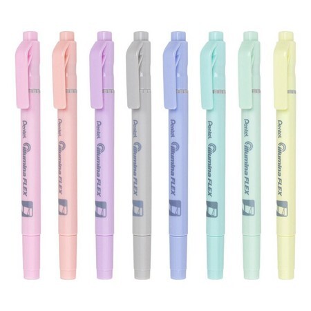 Pentel 派通 SLW11P 双头荧光笔 马卡龙多色可选 *6件