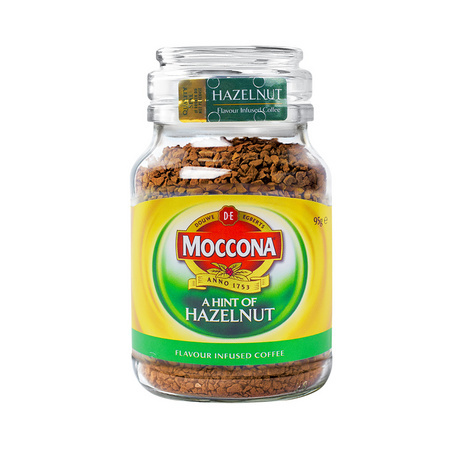Moccona 摩可纳 冻干速溶咖啡粉 榛果风味 95g *11件