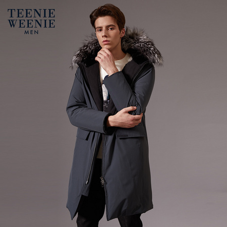 聚划算百亿补贴：Teenie Weenie TNJD94V01K 男士中长款羽绒服